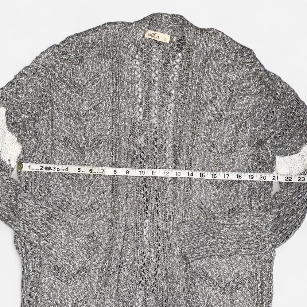 Hollister Grey and White Cardigan - Picture 5 of 8